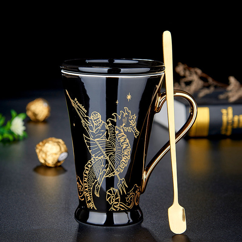 Greek Mythology Coffee Mug | Black Ceramic Mug | The Honest Shopper