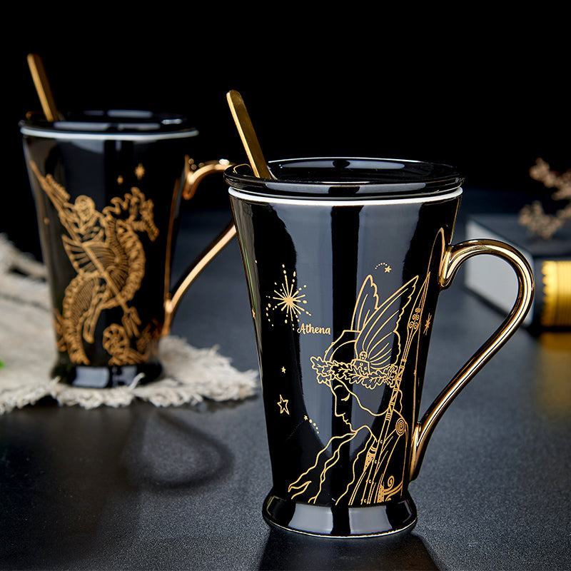 Greek Mythology Coffee Mug | Black Ceramic Mug | The Honest Shopper