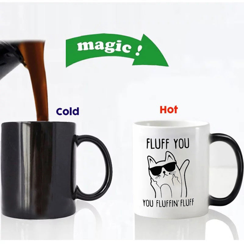 Personalized Color Changing Mug | Cat Meme Mug | The Honest Shopper