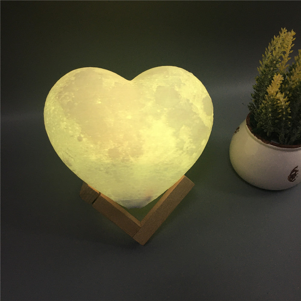 Heart Shaped Night light | 3D Heart Moonlight | The Honest Shopper