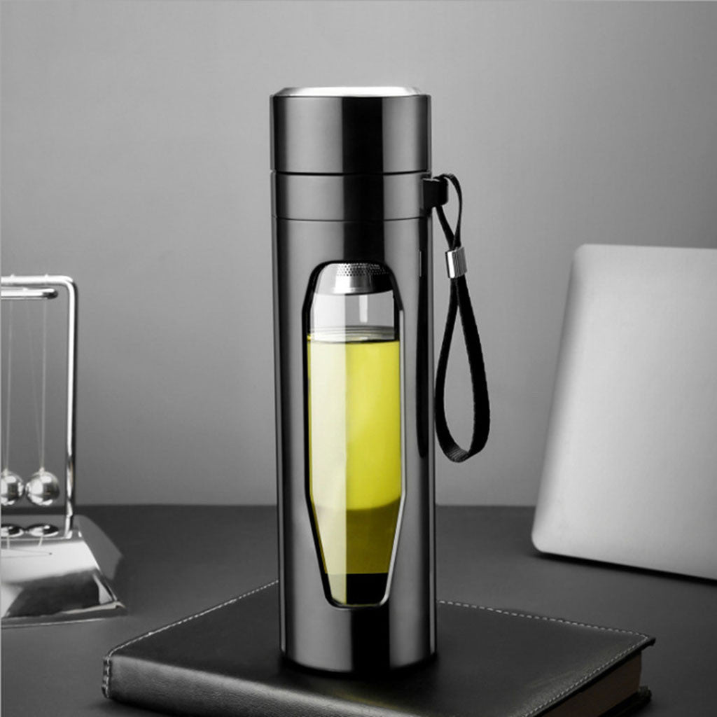 Glass Water Bottle | Cup Infuser with Lid | The Honest Shopper
