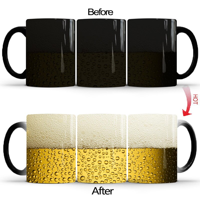 Color Changing Coffee Mug | Beer Foam Coffee Mug | The Honest Shopper