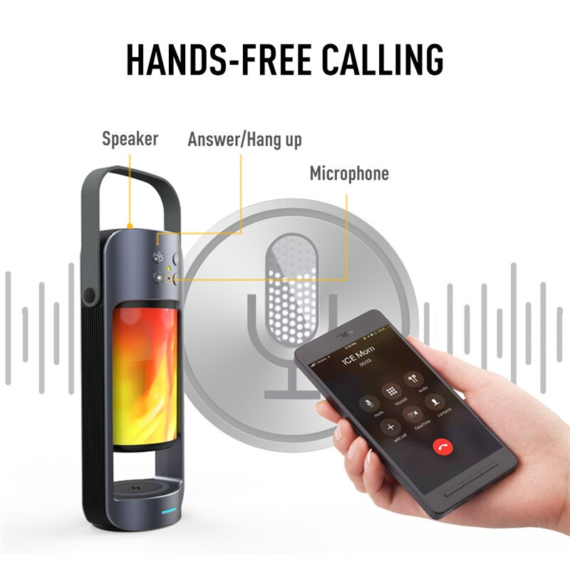 Flame Light Bluetooth Speaker | Phone Charger | The Honest Shopper