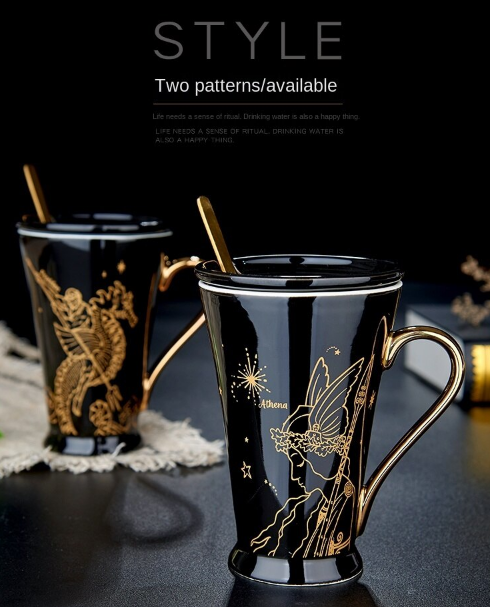 Greek Mythology Coffee Mug | Black Ceramic Mug | The Honest Shopper