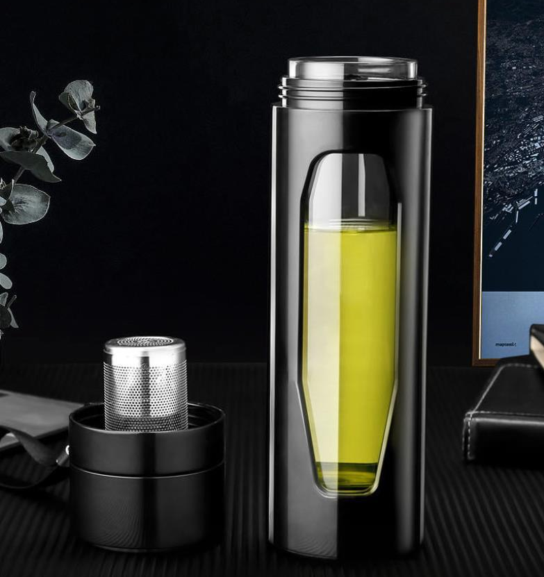 Glass Water Bottle | Cup Infuser with Lid | The Honest Shopper