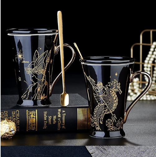 Greek Mythology Coffee Mug | Black Ceramic Mug | The Honest Shopper